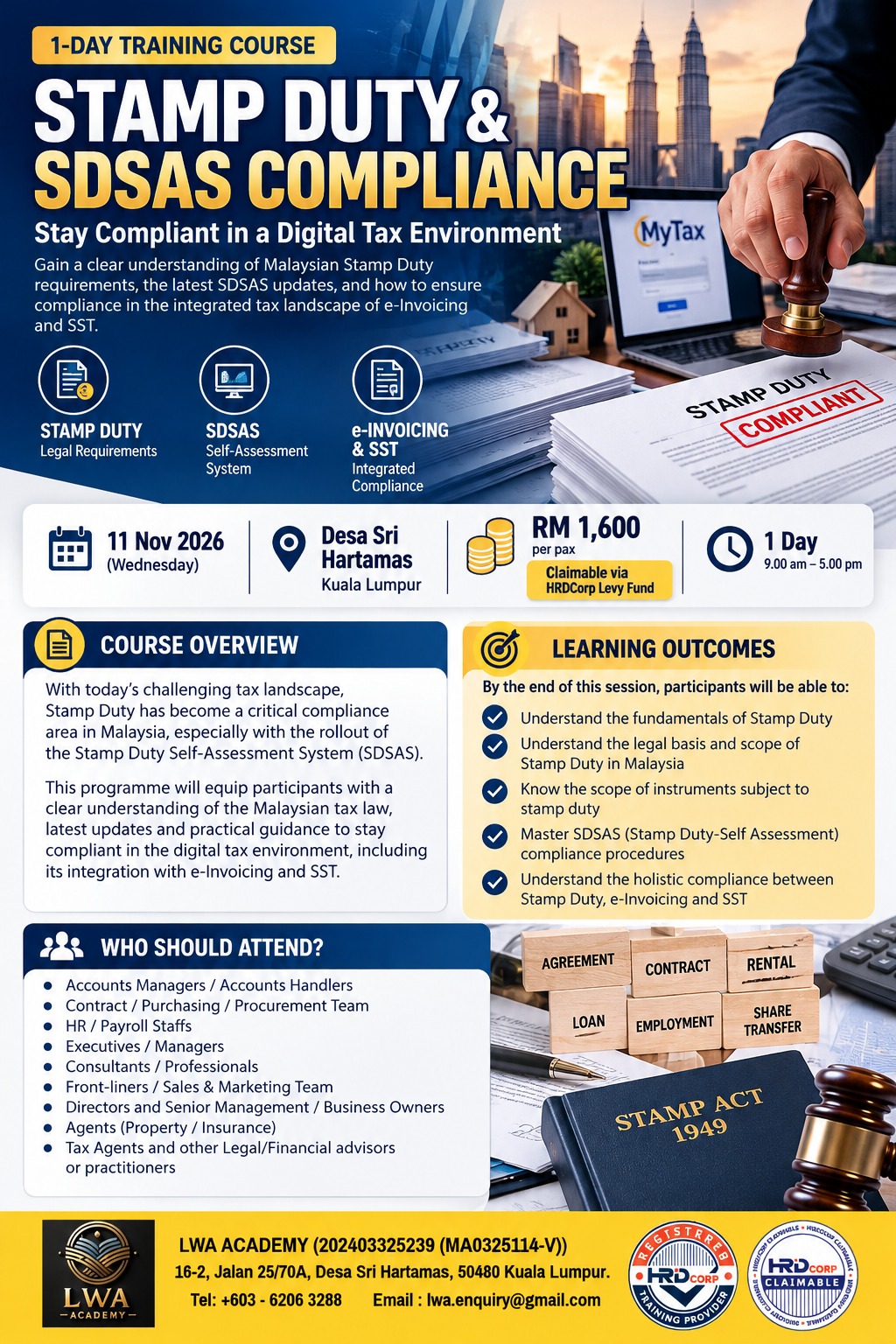 Stamp Duty & SDSAS Compliance
